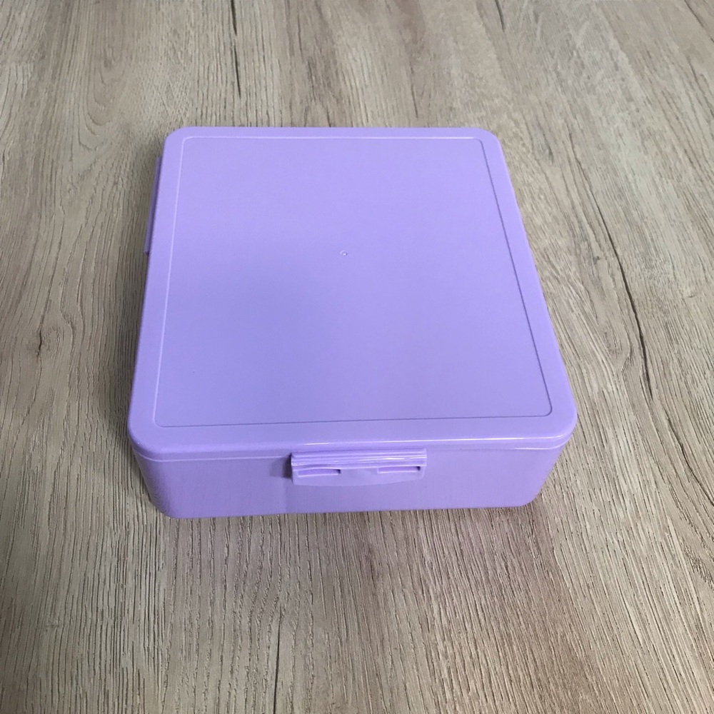 Pottery Barn Kids All-in-One Bento Box Lunchbox Lavender Color Purple NWT - Picture 4 of 8